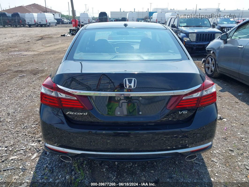 2017 Honda Accord Ex-l V6 Black vin: 1HGCR3F88HA040190