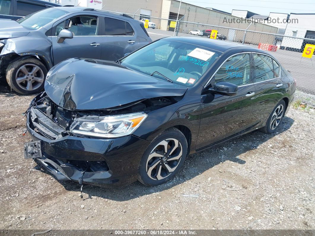 2017 Honda Accord Ex-l V6 Черный vin: 1HGCR3F88HA040190