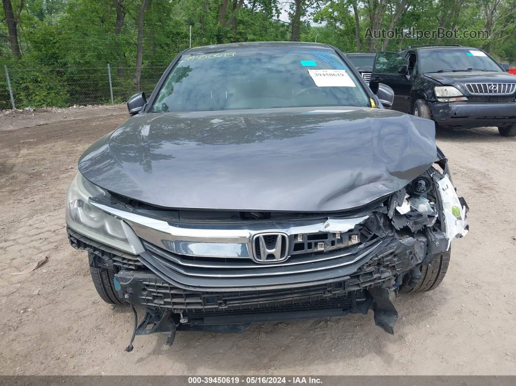 2017 Honda Accord Ex-l V6 Gray vin: 1HGCR3F88HA042974