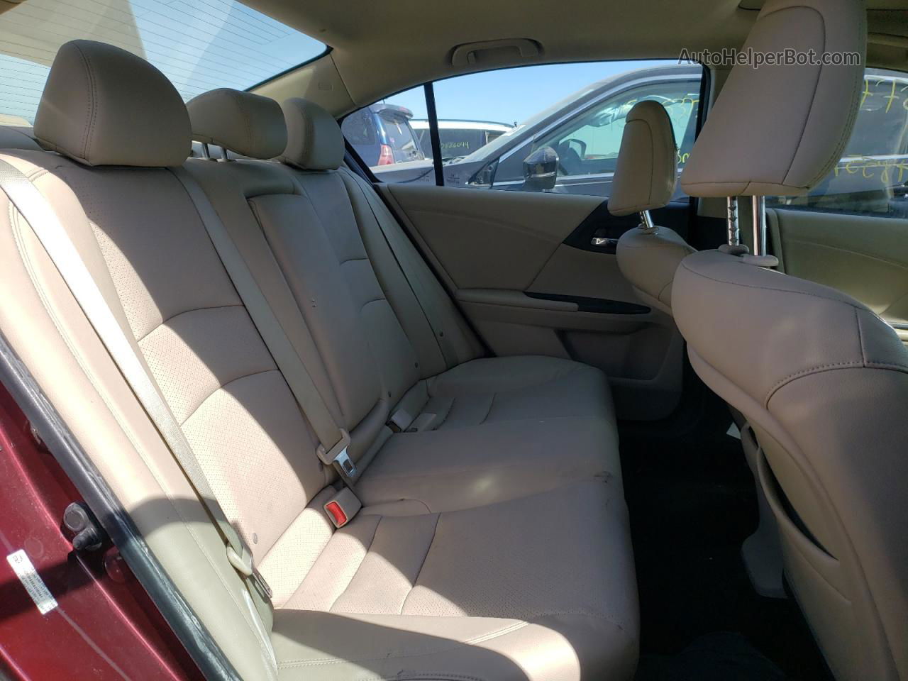 2014 Honda Accord Exl Темно-бордовый vin: 1HGCR3F89EA016041