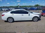 2014 Honda Accord Ex-l V-6 White vin: 1HGCR3F89EA020218