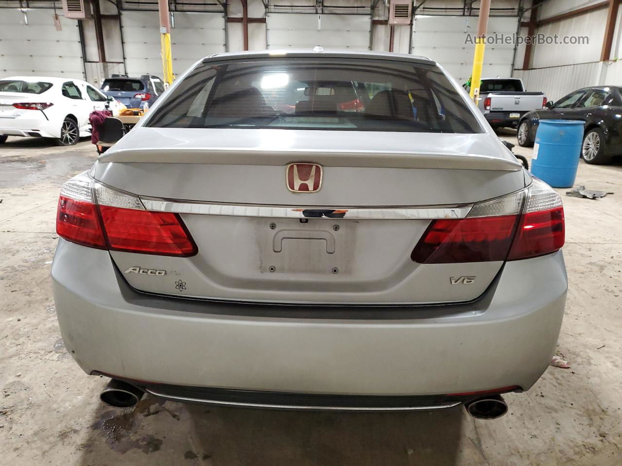 2014 Honda Accord Exl Silver vin: 1HGCR3F89EA033843