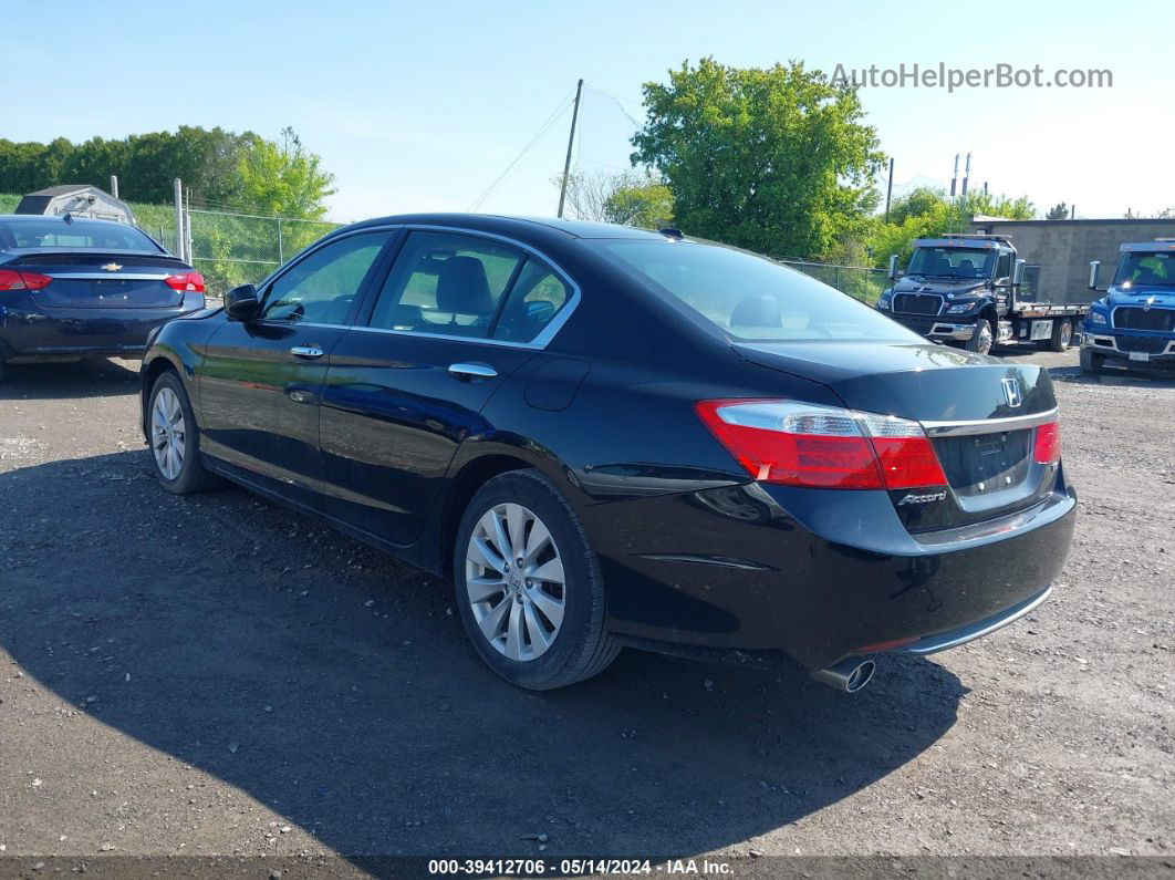 2015 Honda Accord Ex-l V-6 Black vin: 1HGCR3F89FA018695