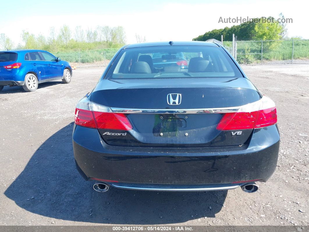 2015 Honda Accord Ex-l V-6 Black vin: 1HGCR3F89FA018695