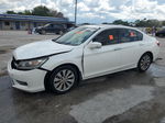 2015 Honda Accord Exl White vin: 1HGCR3F89FA023718