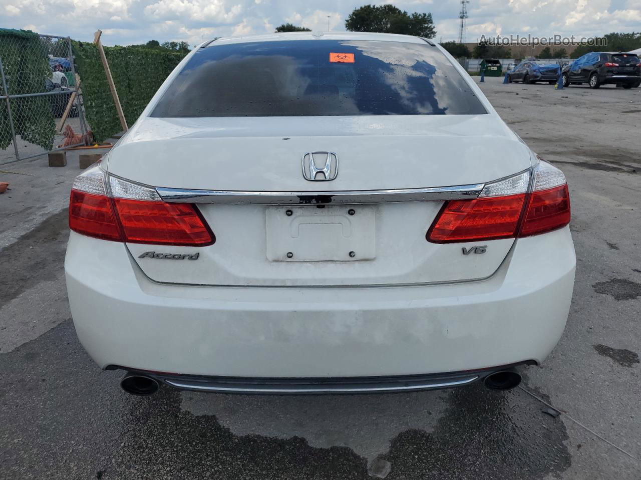 2015 Honda Accord Exl White vin: 1HGCR3F89FA023718