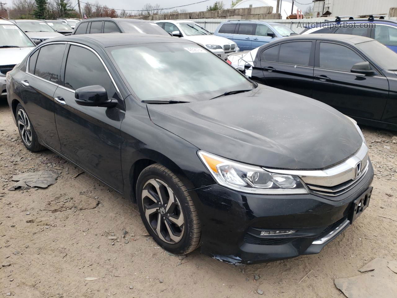 2016 Honda Accord Exl Черный vin: 1HGCR3F89GA014132