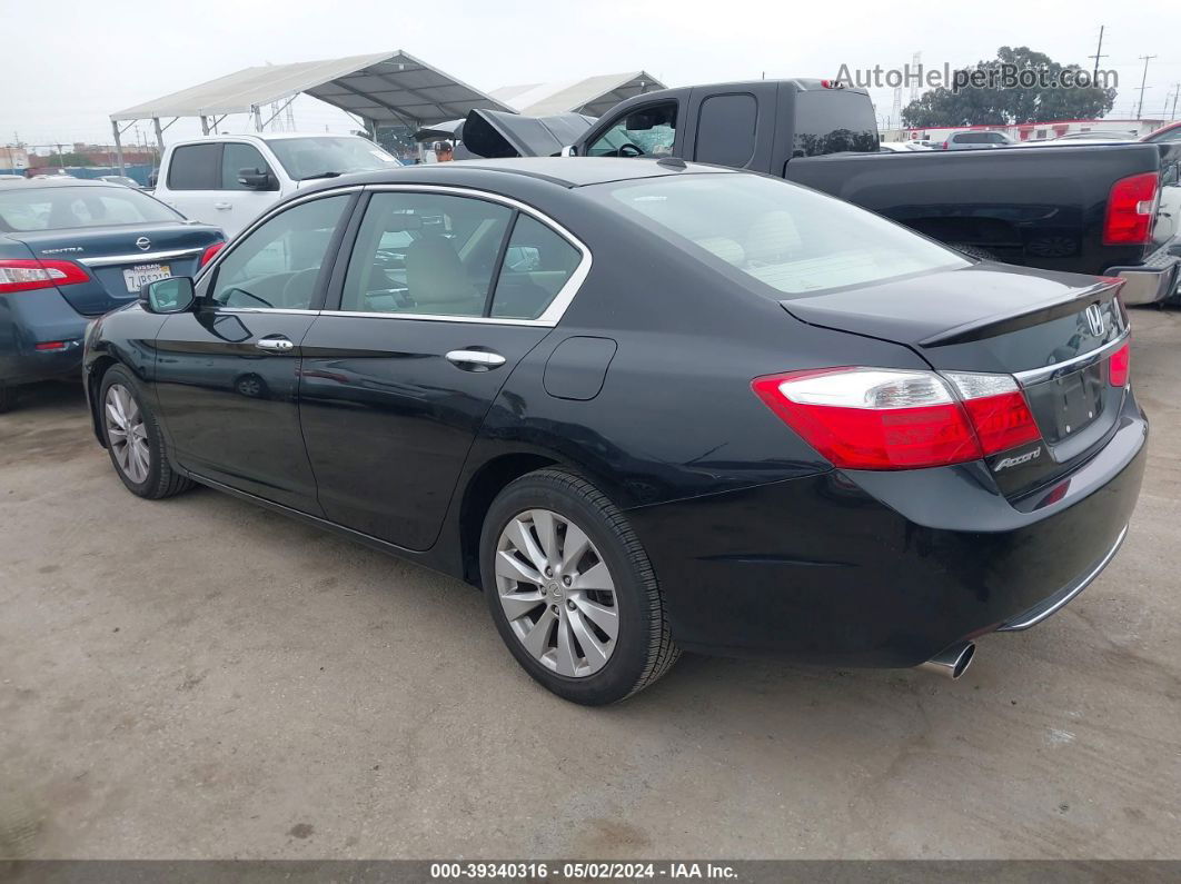 2014 Honda Accord Ex-l V-6 Black vin: 1HGCR3F8XEA019577