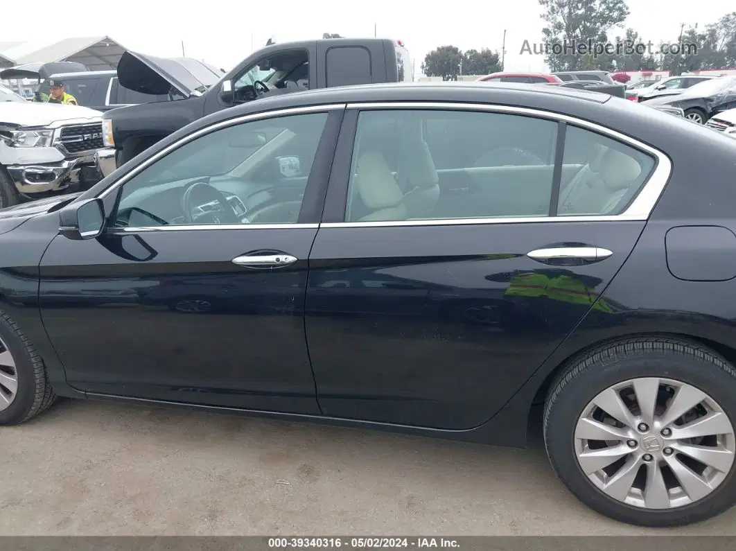 2014 Honda Accord Ex-l V-6 Black vin: 1HGCR3F8XEA019577