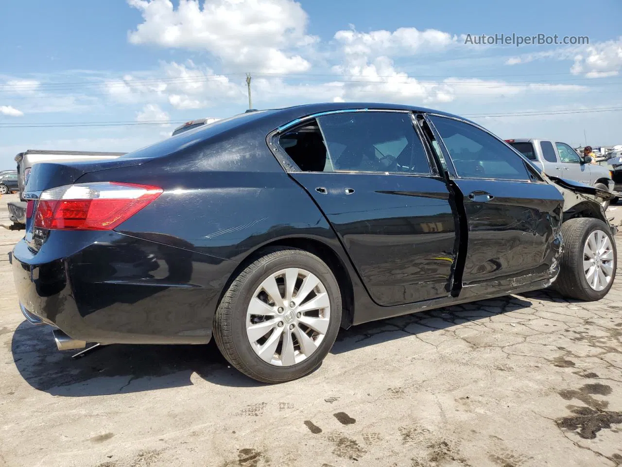 2015 Honda Accord Exl Черный vin: 1HGCR3F8XFA034923