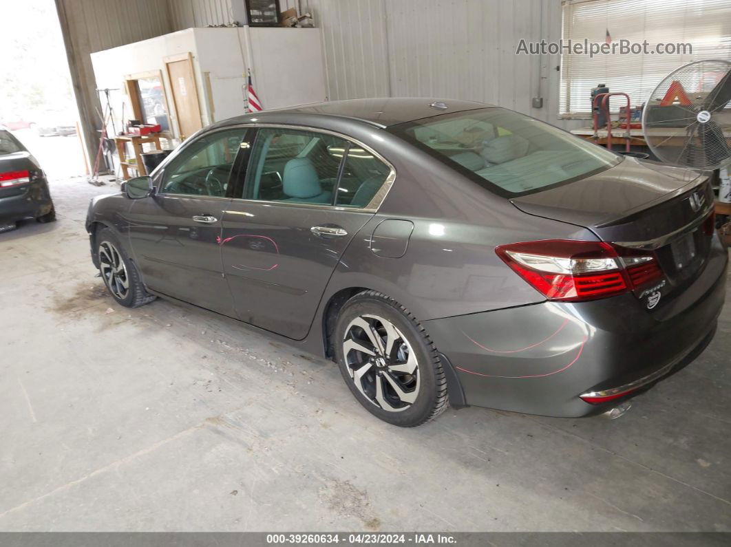 2016 Honda Accord Ex-l V-6 Gray vin: 1HGCR3F8XGA011532