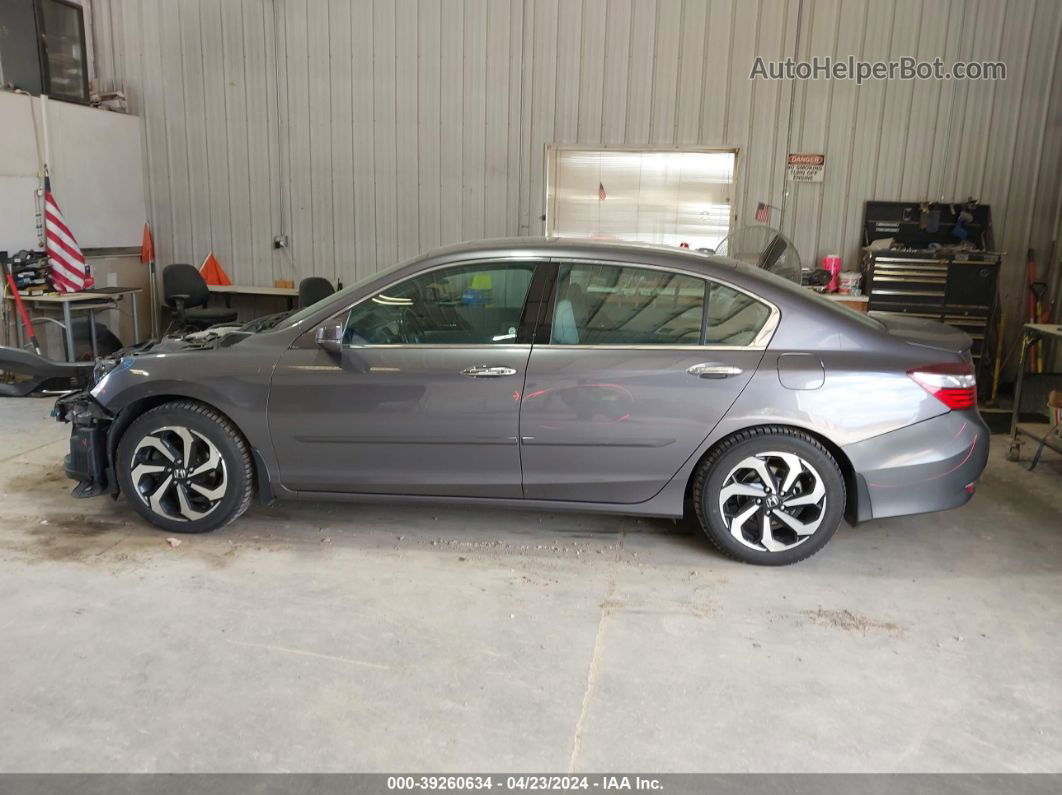 2016 Honda Accord Ex-l V-6 Gray vin: 1HGCR3F8XGA011532