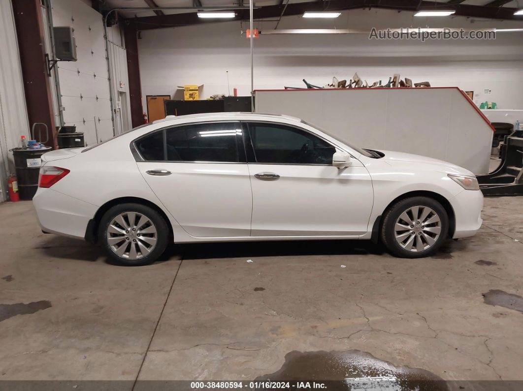 2014 Honda Accord Touring White vin: 1HGCR3F90EA024456