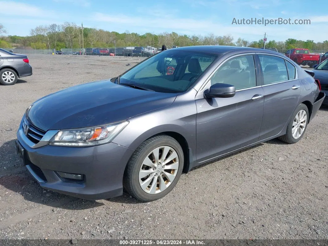 2014 Honda Accord Touring Gray vin: 1HGCR3F90EA033979