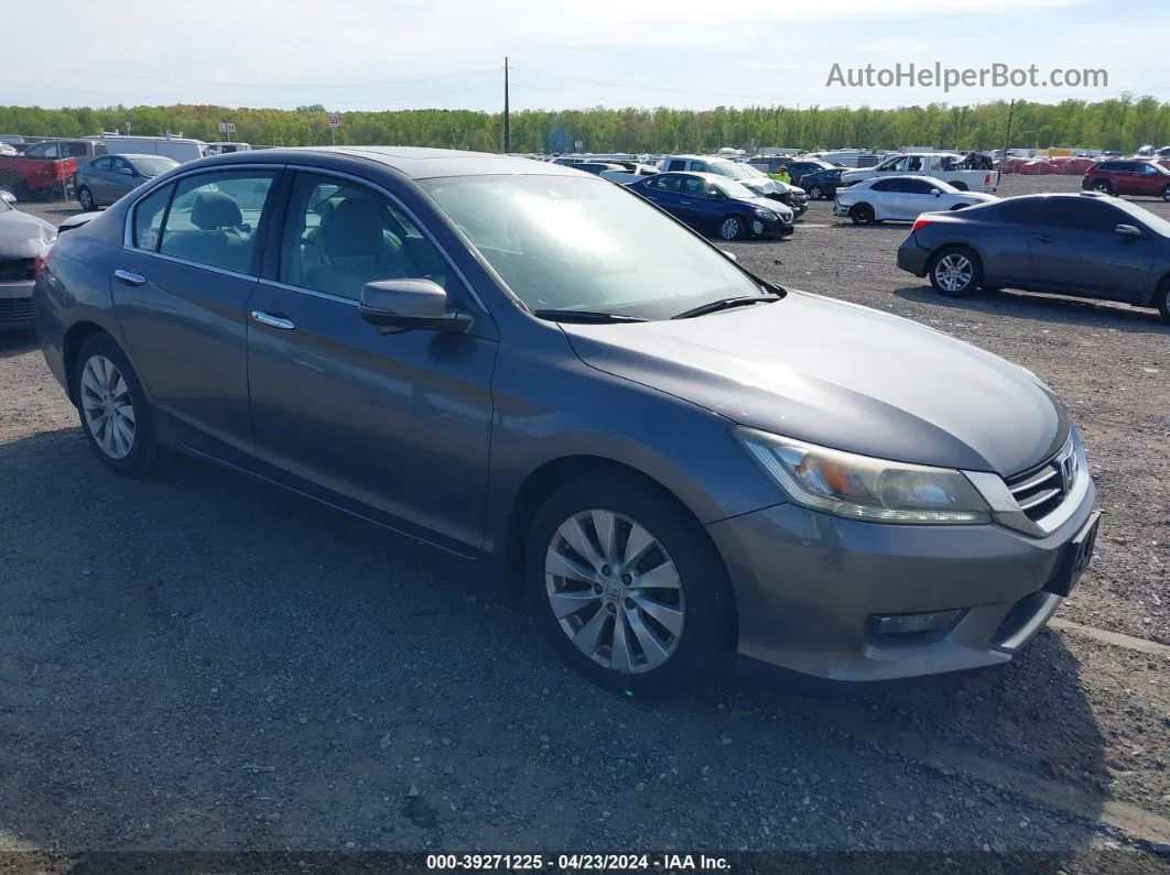 2014 Honda Accord Touring Gray vin: 1HGCR3F90EA033979