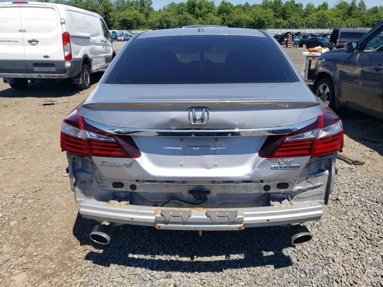 2017 Honda Accord Touring Silver vin: 1HGCR3F90HA041259