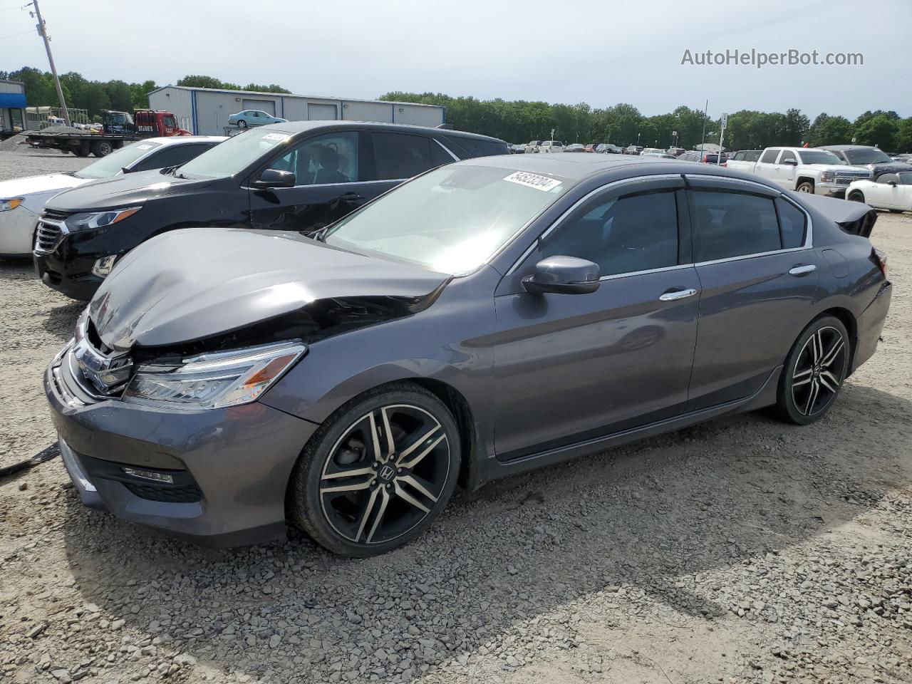 2017 Honda Accord Touring Gray vin: 1HGCR3F90HA043920