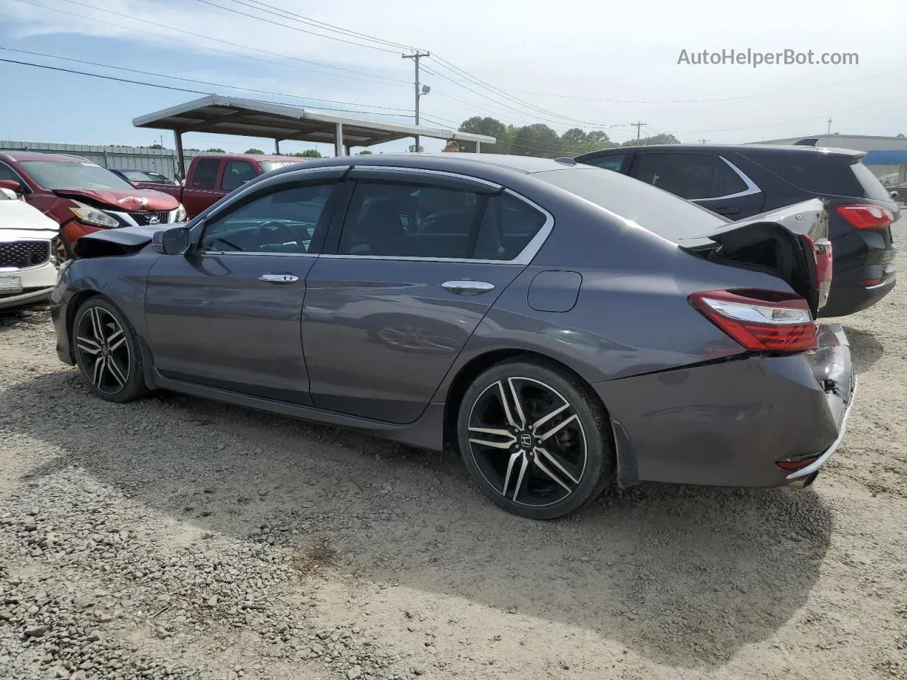 2017 Honda Accord Touring Gray vin: 1HGCR3F90HA043920