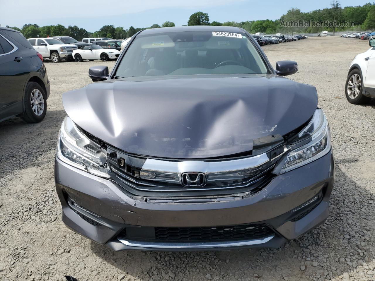 2017 Honda Accord Touring Gray vin: 1HGCR3F90HA043920