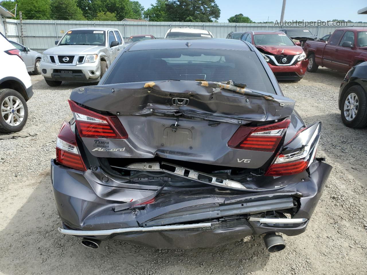 2017 Honda Accord Touring Gray vin: 1HGCR3F90HA043920