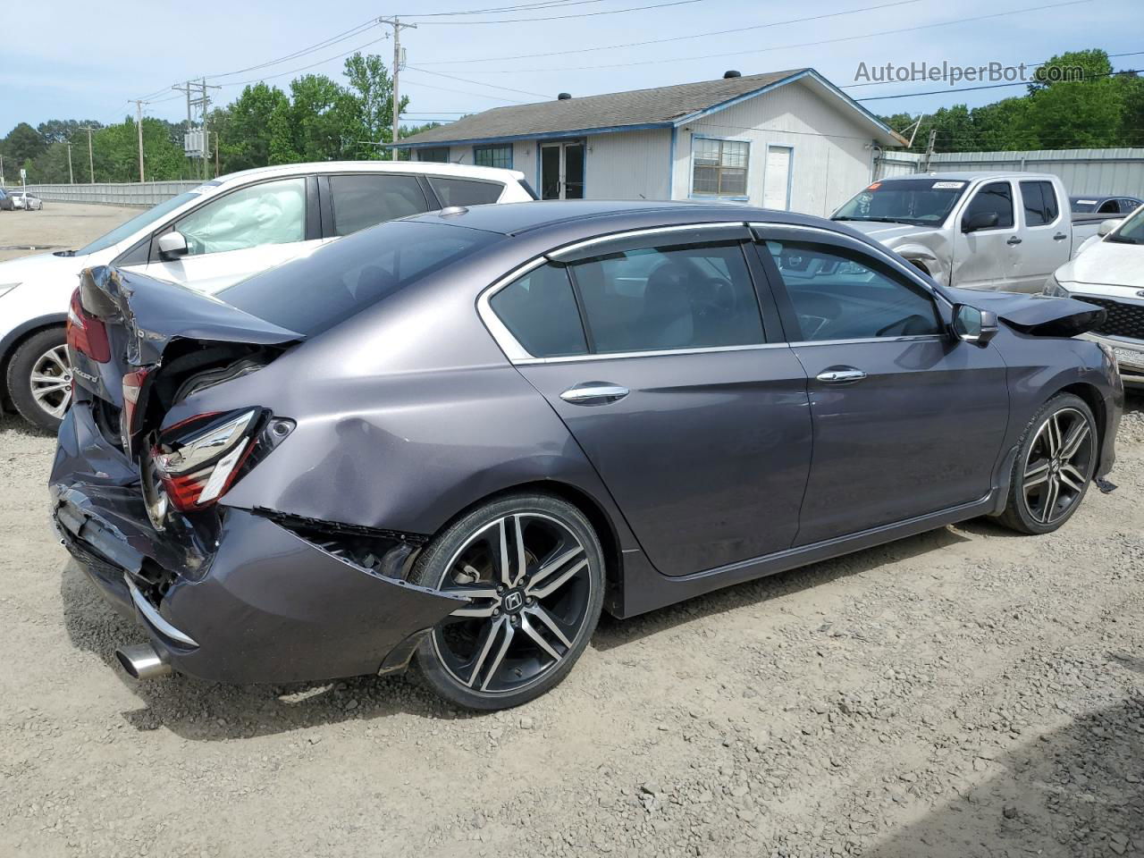 2017 Honda Accord Touring Серый vin: 1HGCR3F90HA043920