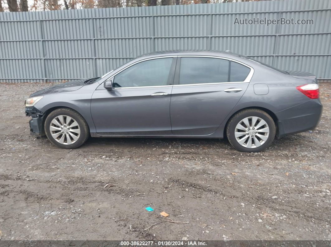 2015 Honda Accord Touring Gray vin: 1HGCR3F91FA000183