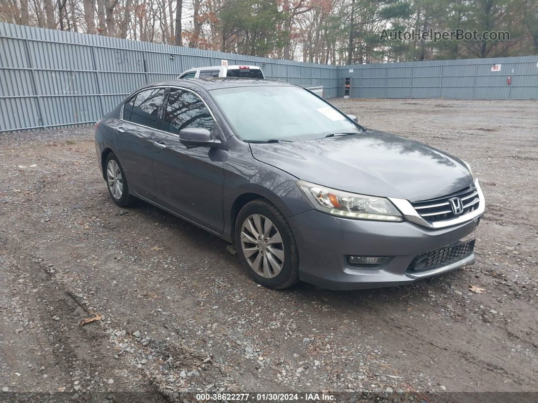 2015 Honda Accord Touring Gray vin: 1HGCR3F91FA000183