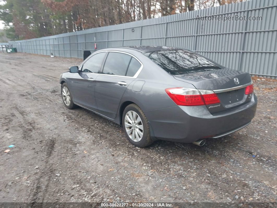 2015 Honda Accord Touring Gray vin: 1HGCR3F91FA000183