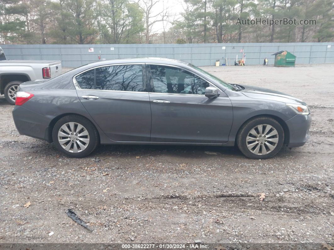 2015 Honda Accord Touring Gray vin: 1HGCR3F91FA000183