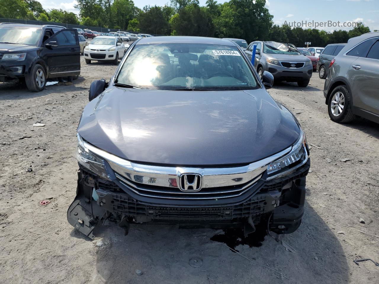 2016 Honda Accord Touring Gray vin: 1HGCR3F91GA006857