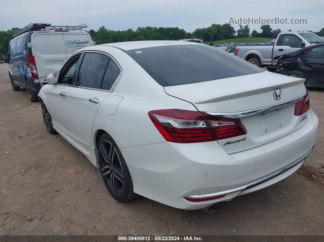 2017 Honda Accord Touring V6 White vin: 1HGCR3F91HA020727