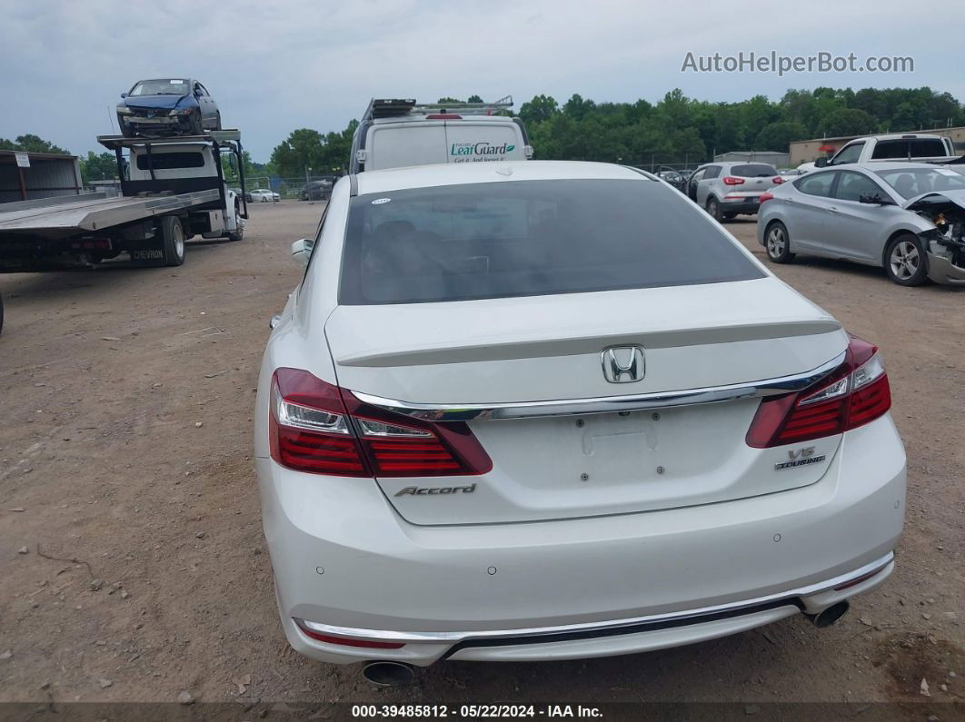 2017 Honda Accord Touring V6 White vin: 1HGCR3F91HA020727