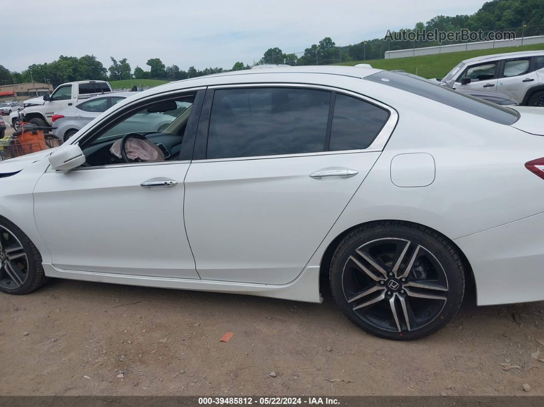 2017 Honda Accord Touring V6 White vin: 1HGCR3F91HA020727