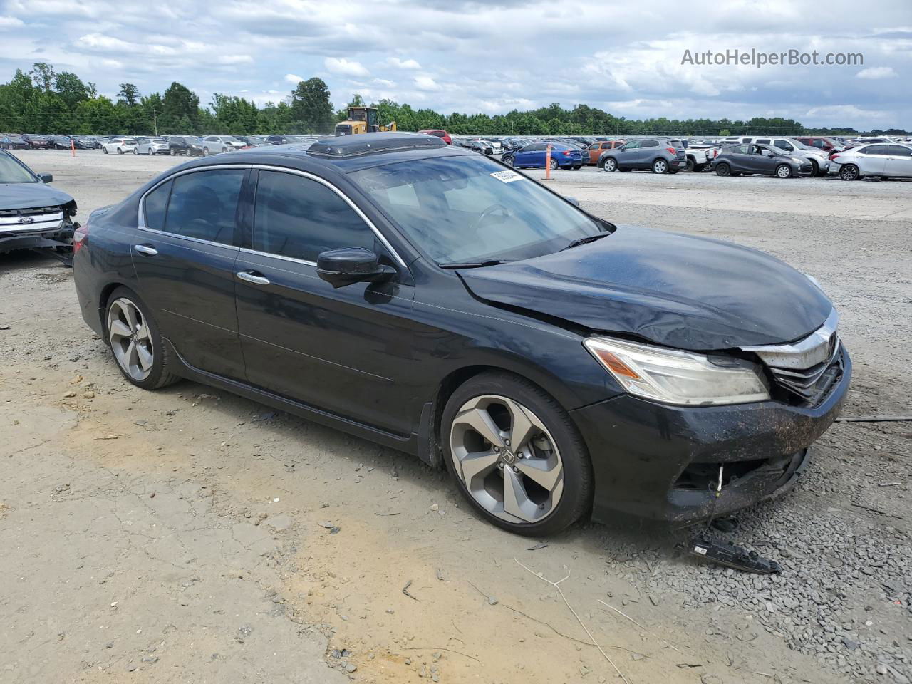 2017 Honda Accord Touring Black vin: 1HGCR3F91HA032053