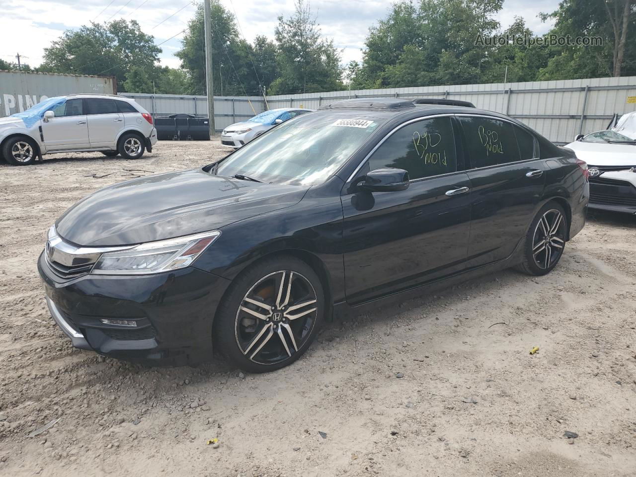 2017 Honda Accord Touring Black vin: 1HGCR3F92HA014726