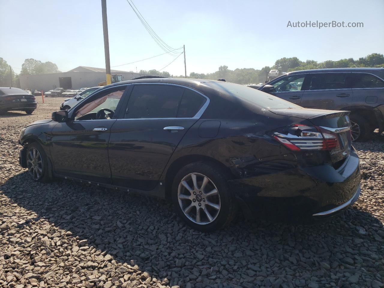 2017 Honda Accord Touring Black vin: 1HGCR3F92HA026228