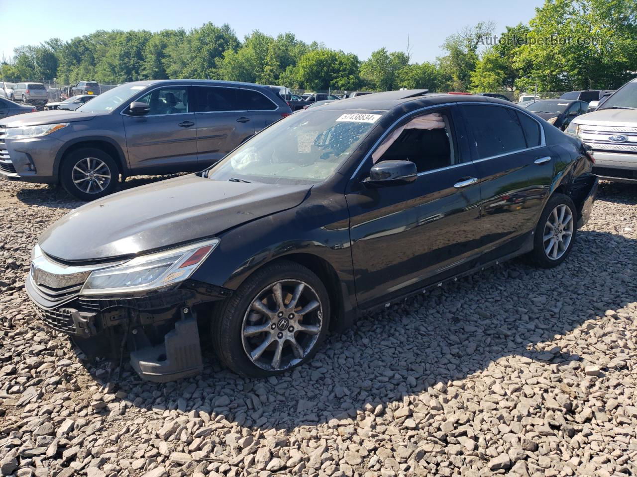 2017 Honda Accord Touring Black vin: 1HGCR3F92HA026228