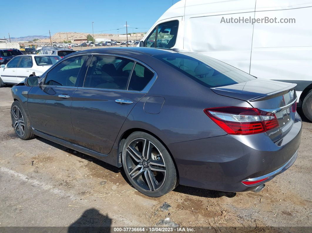 2017 Honda Accord Touring V6 Gray vin: 1HGCR3F92HA037830