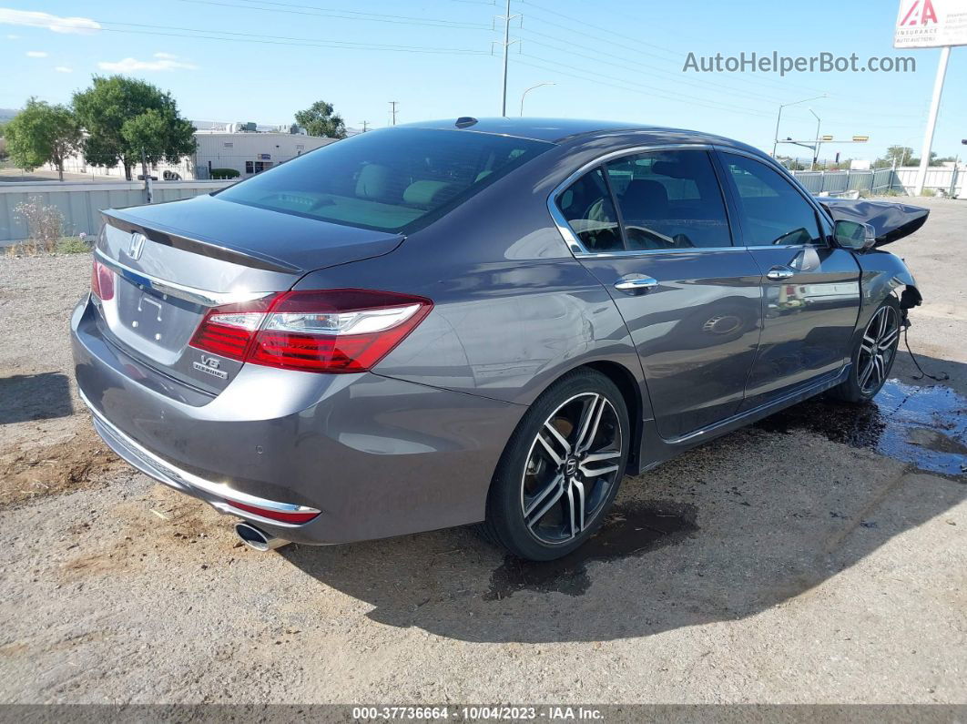 2017 Honda Accord Touring V6 Gray vin: 1HGCR3F92HA037830