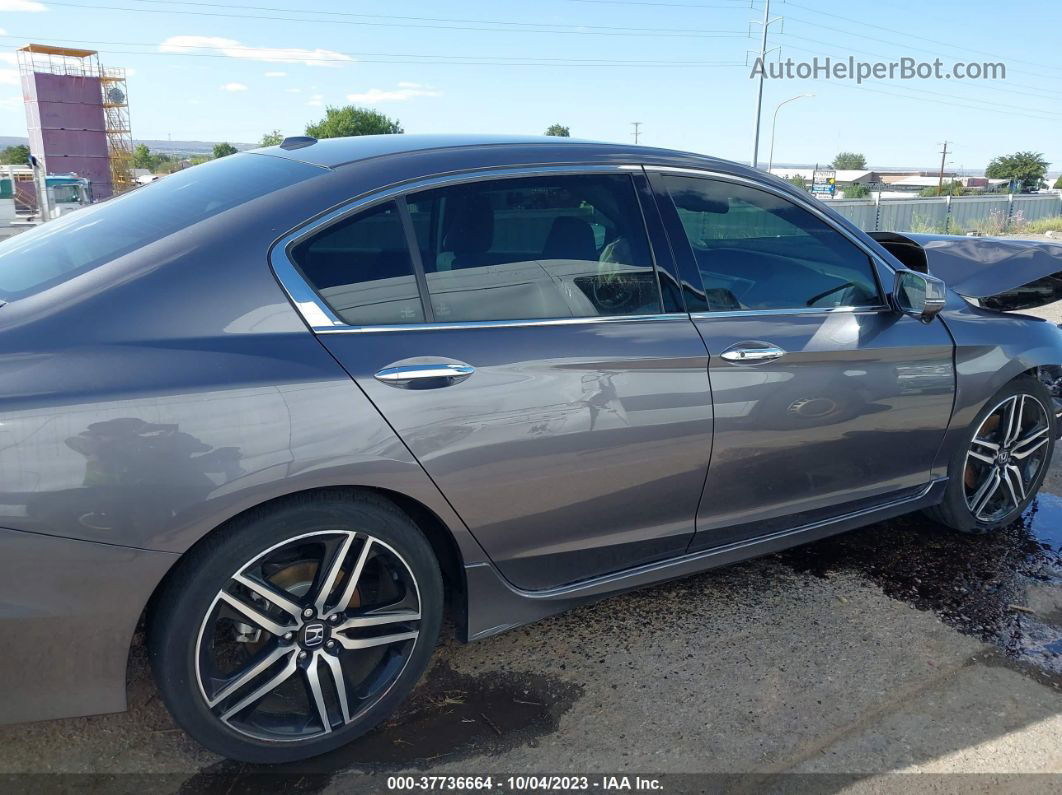 2017 Honda Accord Touring V6 Gray vin: 1HGCR3F92HA037830