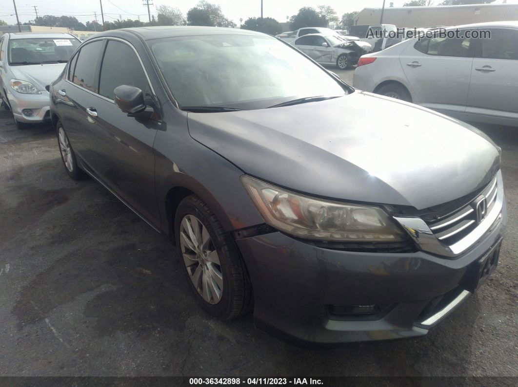 2015 Honda Accord Sedan Touring Gray vin: 1HGCR3F93FA016823