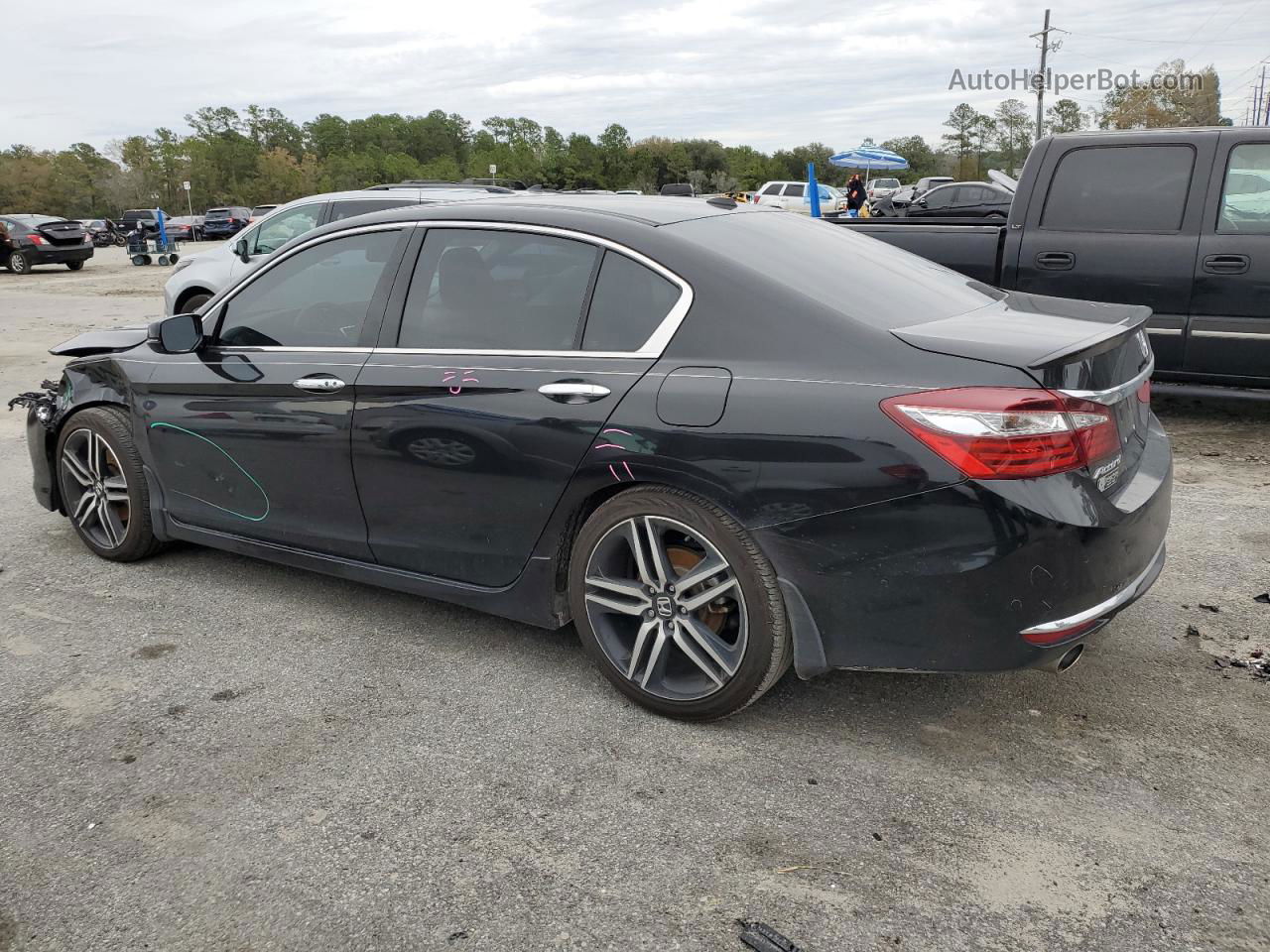 2017 Honda Accord Touring Black vin: 1HGCR3F93HA032278