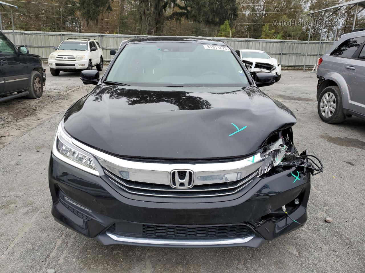 2017 Honda Accord Touring Черный vin: 1HGCR3F93HA032278