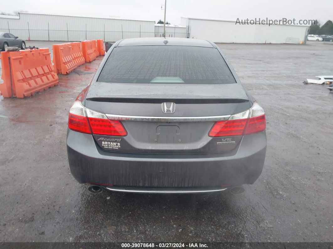 2014 Honda Accord Touring Gray vin: 1HGCR3F94EA010754