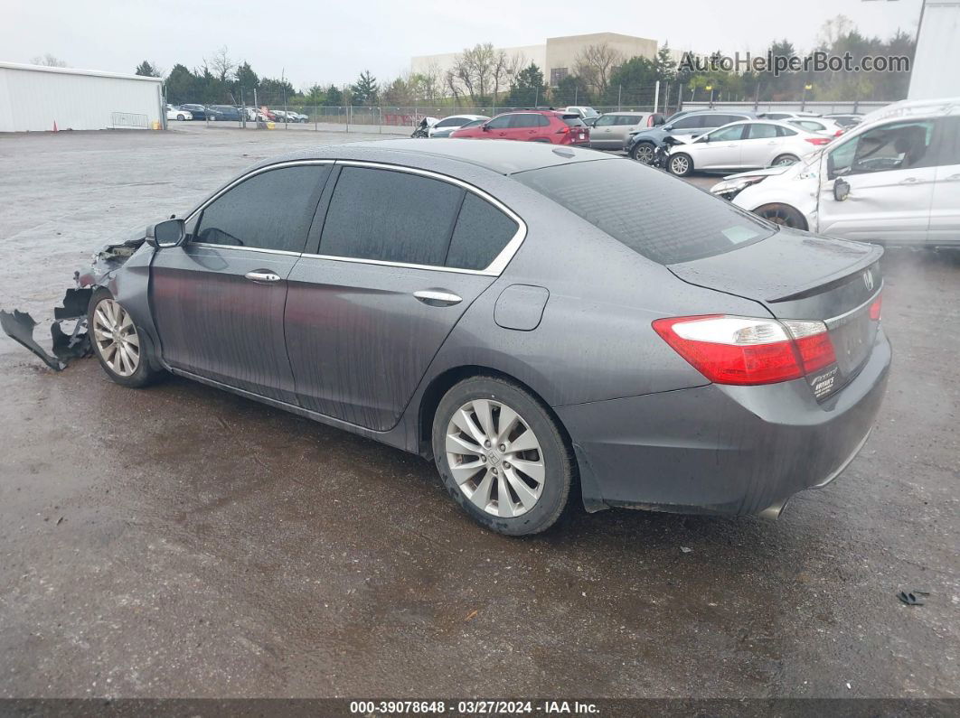 2014 Honda Accord Touring Gray vin: 1HGCR3F94EA010754