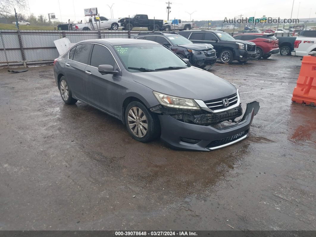 2014 Honda Accord Touring Gray vin: 1HGCR3F94EA010754