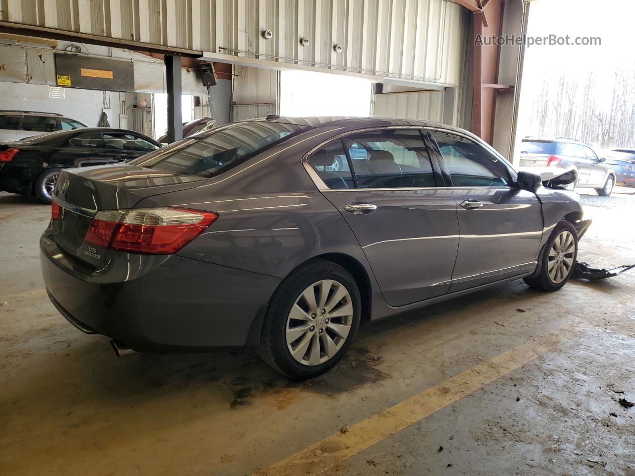 2014 Honda Accord Touring Gray vin: 1HGCR3F94EA028705