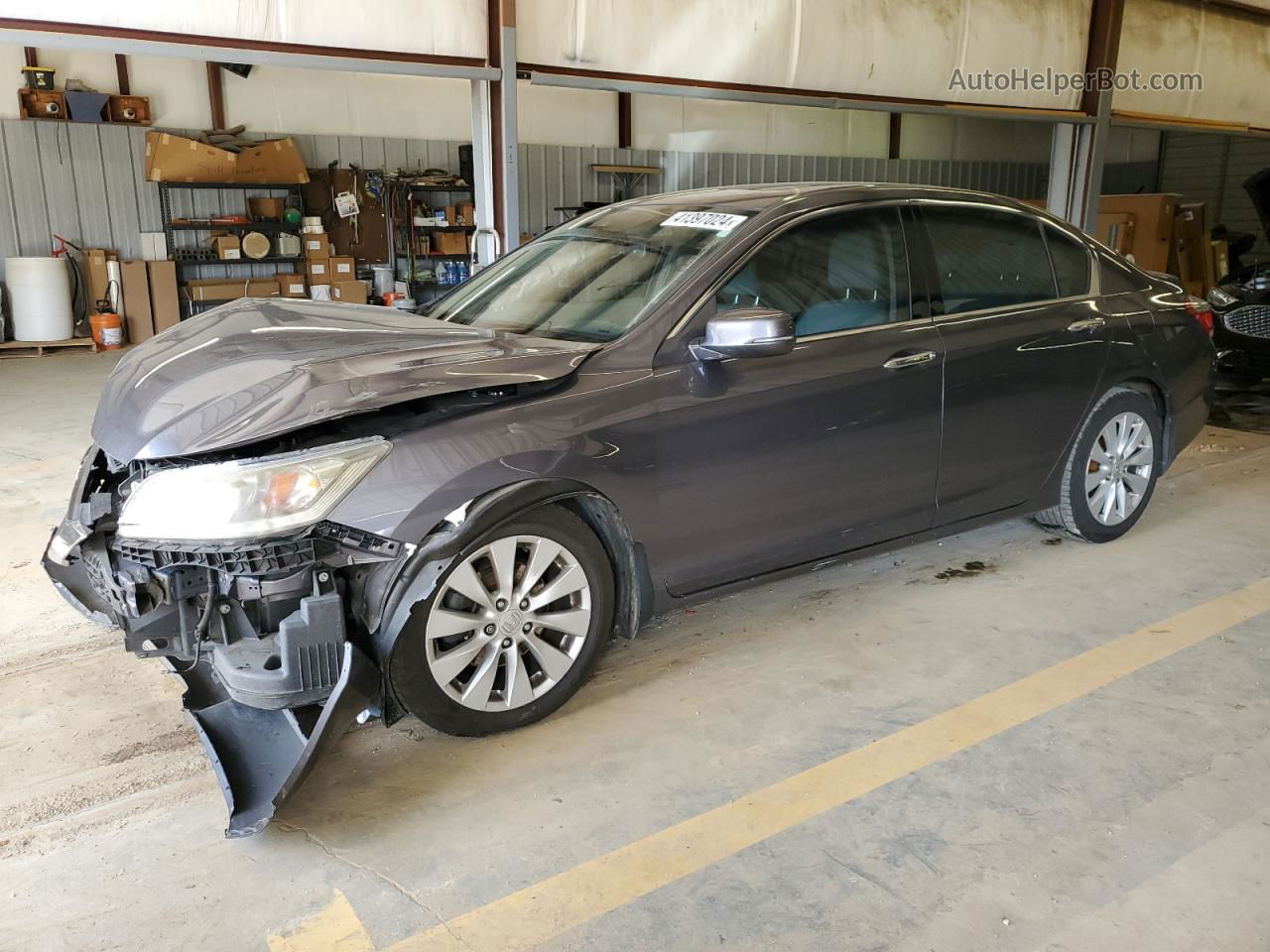 2014 Honda Accord Touring Gray vin: 1HGCR3F94EA028705