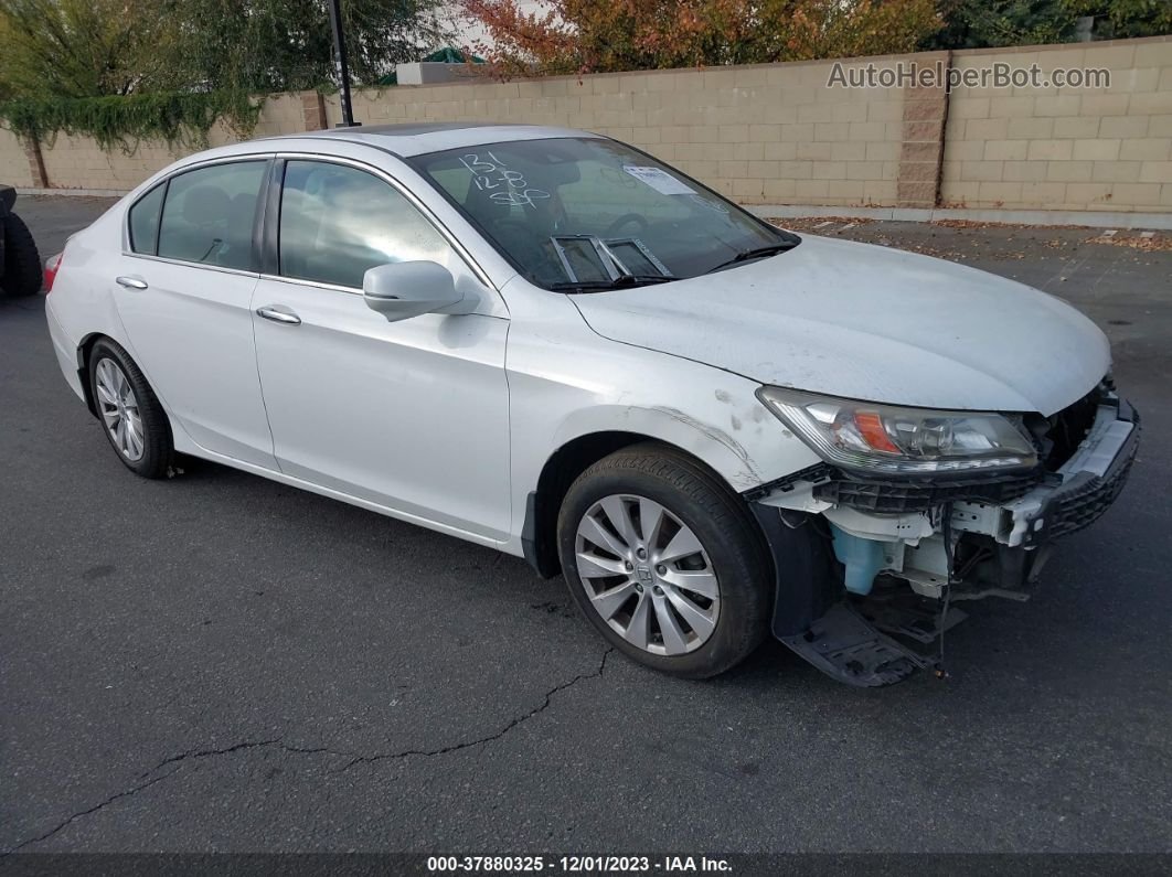 2015 Honda Accord Sedan Touring White vin: 1HGCR3F95FA013552