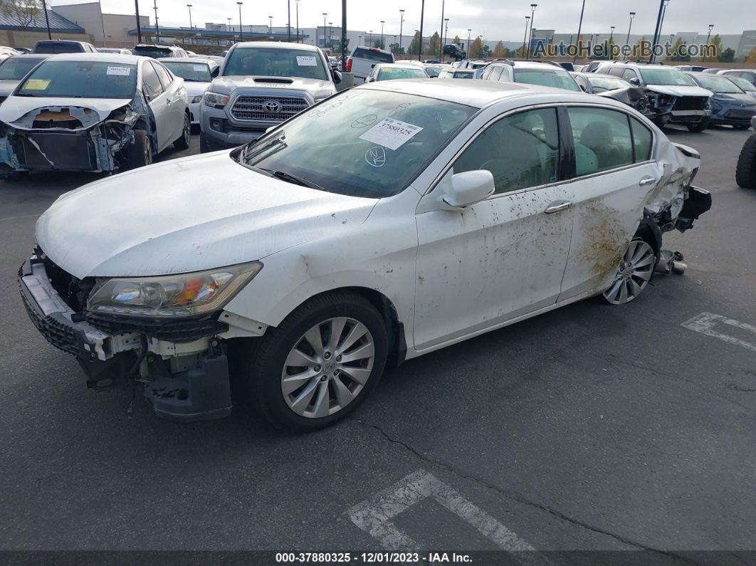 2015 Honda Accord Sedan Touring White vin: 1HGCR3F95FA013552